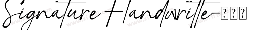 Signature Handwritte字体转换